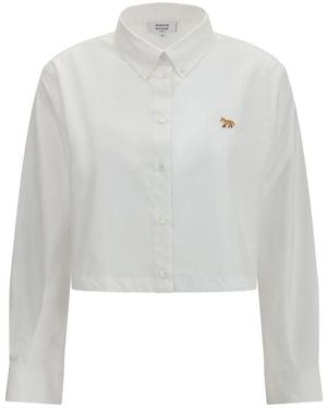 Maison Kitsuné White Cotton Blouse