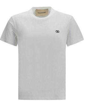 Valentino Garavani White Cotton T - Grey