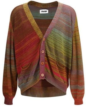Magliano Multicolour Cotton Cardigan - Red