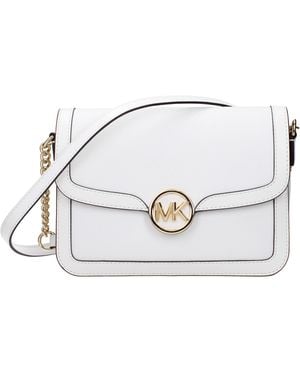 Michael Kors White Leather Crossbody Bag - Multicolour