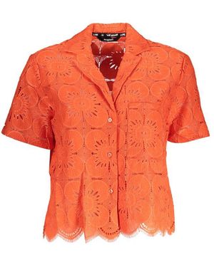 Desigual Cotton Shirt - Orange