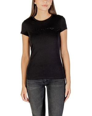 ARMANI EXCHANGE Cotton T-Shirt - Black