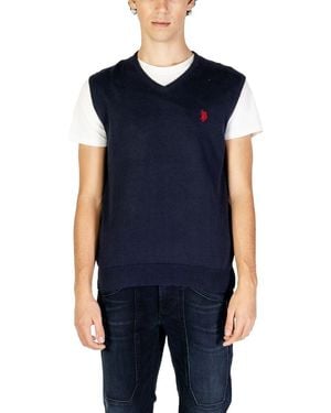 U.S. POLO ASSN. Blue Cotton Waistcoat