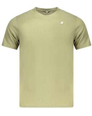 K-Way Green Cotton Men T-shirt - S