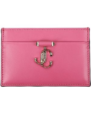 Jimmy Choo Leather Cardholder - Pink
