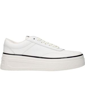 Jil Sander Platform Laceup Trainers - White