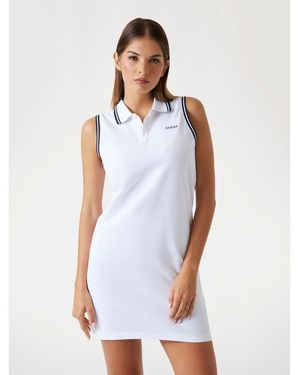 Guess Cotton Casual Dress - White