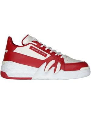 Giuseppe Zanotti Leather Trainers - Red