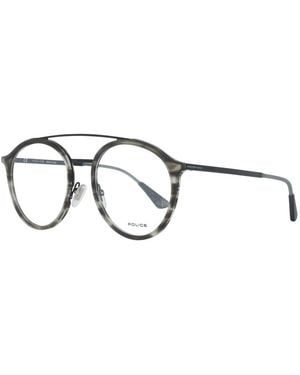 Police Grey Metal & Plastic Glasses (frames) - Metallic