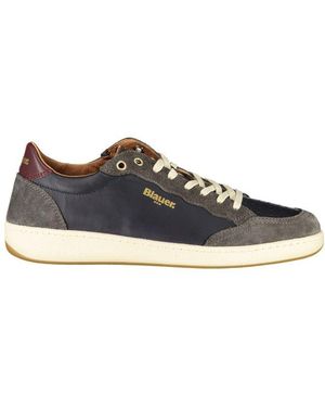 Blauer Blue Leather Men Sneaker - Multicolor
