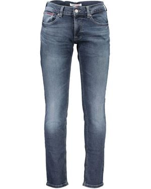 Tommy Hilfiger Black Cotton Jeans & Pant - Blue
