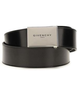 Givenchy Black Calf Leather Bos Taurus Regular Belt