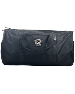 Versace Medusa Large Nylon Duffle Bag - Blue