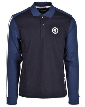 Bikkembergs Blue Cotton Polo Shirt