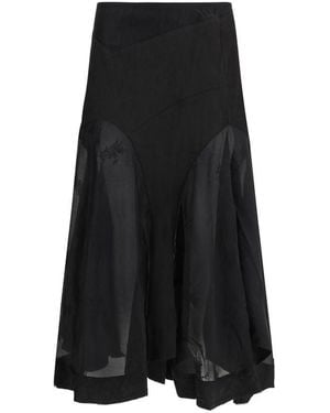 Our Legacy Black Lyocell Long Skirt