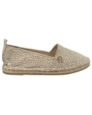 Borbonese Green Textile Sandal - Grey