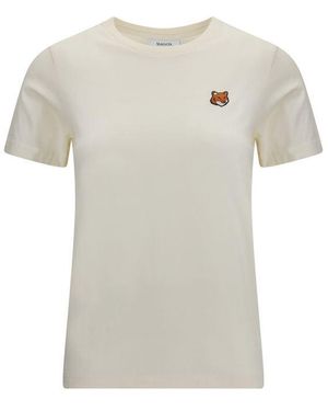 Maison Kitsuné Beige Cotton T - Multicolor