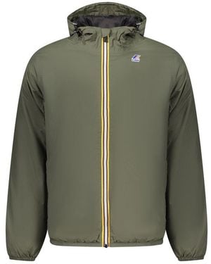 K-Way Green Polyamide Men Jacket - S