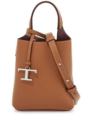 Tod's Mini Leather Handbag - Brown