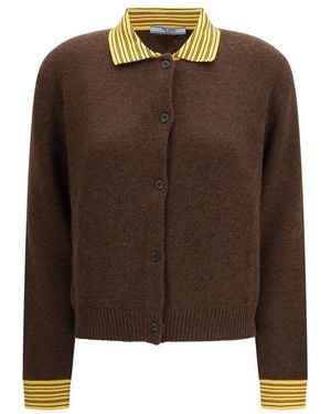 Prada Brown Cashmere Cardigan