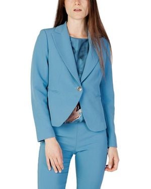 Rinascimento Turquoise Polyester Suits & Blazer - Blue