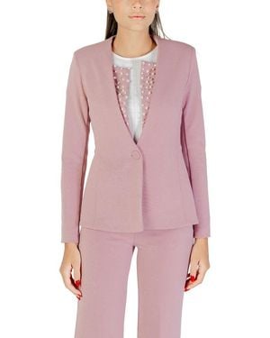 Rinascimento Multicolor Polyester Blazer - Pink