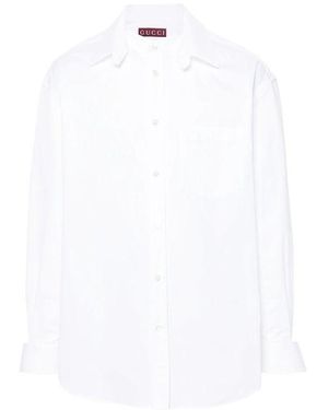 Gucci Cotton Logo Shirt - White