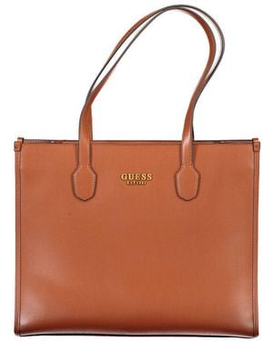 Guess Brown Polyethylene Handbag