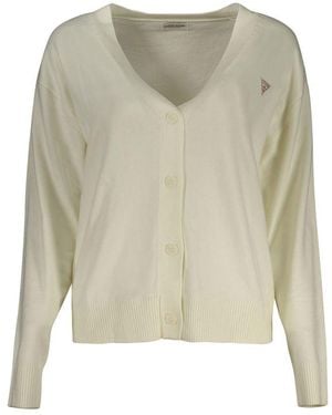 Guess Bianco Poliestere Cardigan - Green