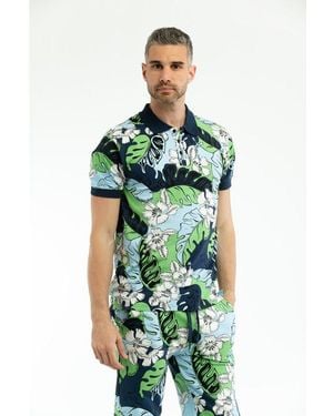 Moschino Multicolour Cotton Polo Shirt - Green