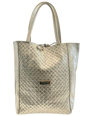 Baldinini Grey Cowhide Clutch Bag - Metallic
