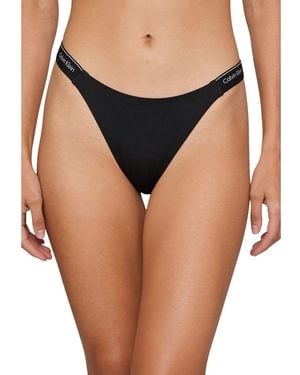 Calvin Klein Black Recycled Polyester Bikini - Multicolor
