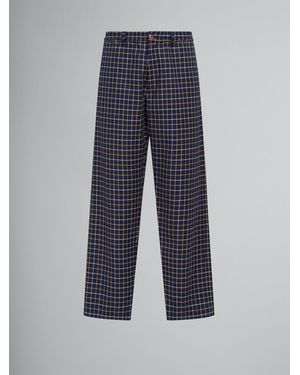 Marni Blue Fibres Casual Trousers