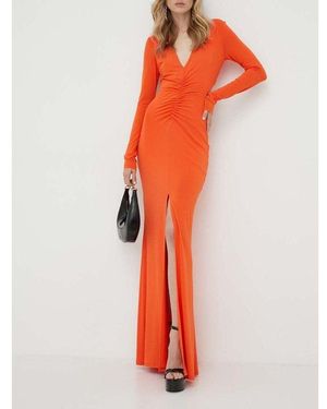 Patrizia Pepe Orange Acetate Casual Dress
