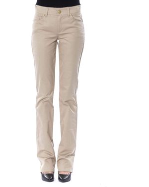 Byblos Elegant Cotton Trousers - Natural