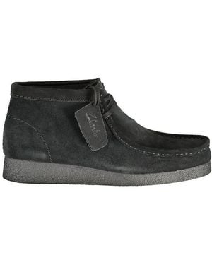 Clarks Nero Leather Men Trainer - Black