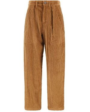 Kristina Ti Brown Cotton Casual Pants
