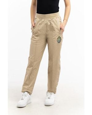 Fila Green Cotton Joggers (workout Pants) - Natural