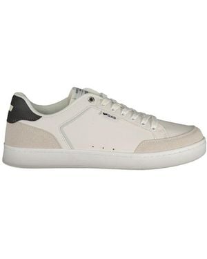 Gas White Polyurethane Men Trainer - Multicolour