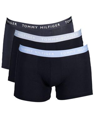Tommy Hilfiger Black Cotton Men Trunk - Blue