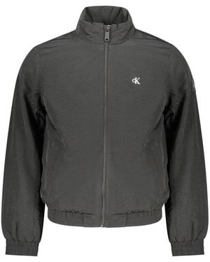Calvin Klein Black Poliammide Men's Jacket - Gray