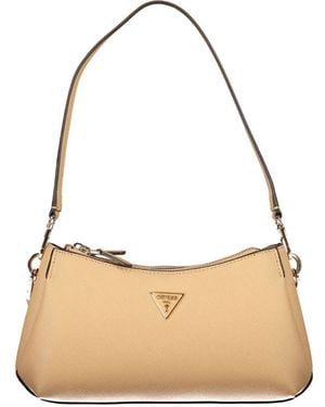 Guess Beige Polyethylene Handbag - Natural