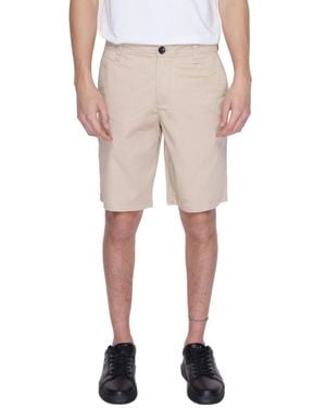 ARMANI EXCHANGE Beige Cotton Short - Natural