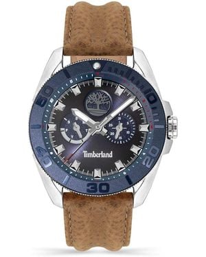 Timberland Brown Leather Watch - Blue