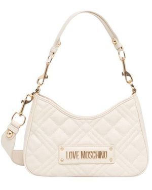 Love Moschino Beige Polyethylene Handbag - White