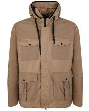 Herno Brown Cotton Shell Jacket