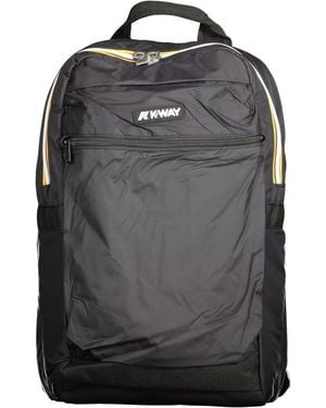 K-Way Black Polyamide Men's Backpack - Gray