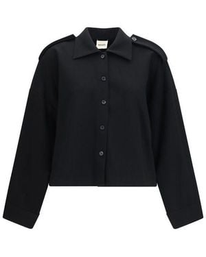 KHAITE Black Acetate Shirt