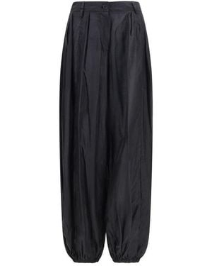 THE LATEST Black Polyester Casual Trousers