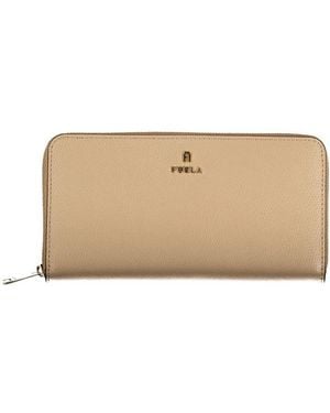 Furla Leather Wallet - Natural